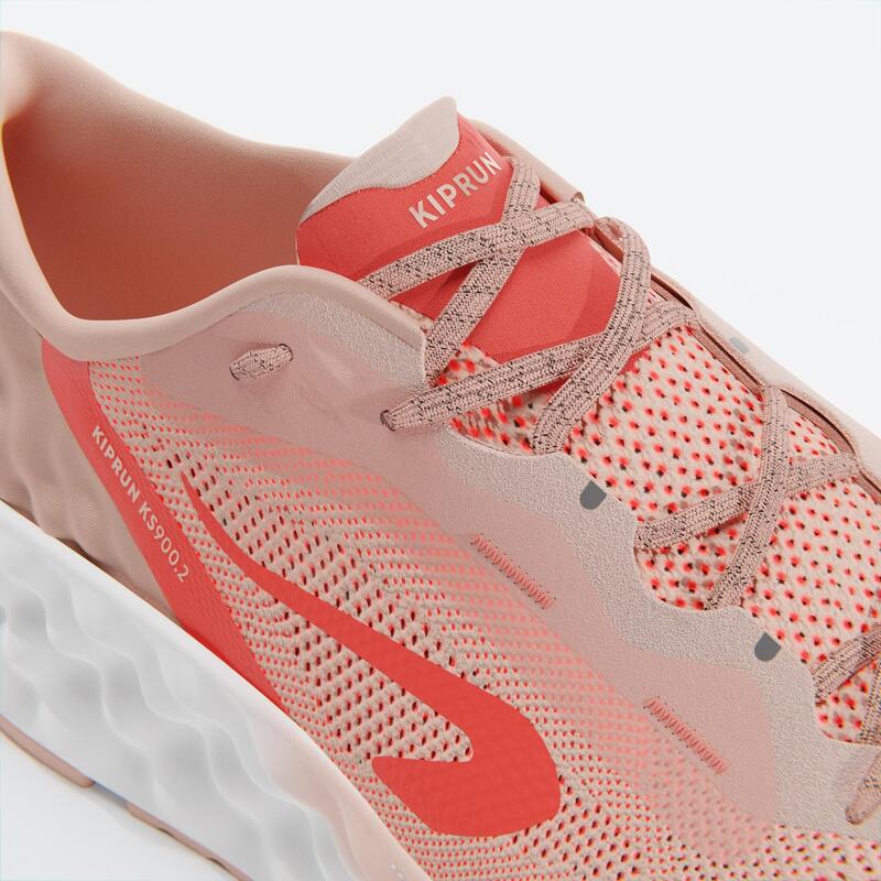 Zapatillas de running Mujer - KIPRUN KS900 2 Blanco coral 