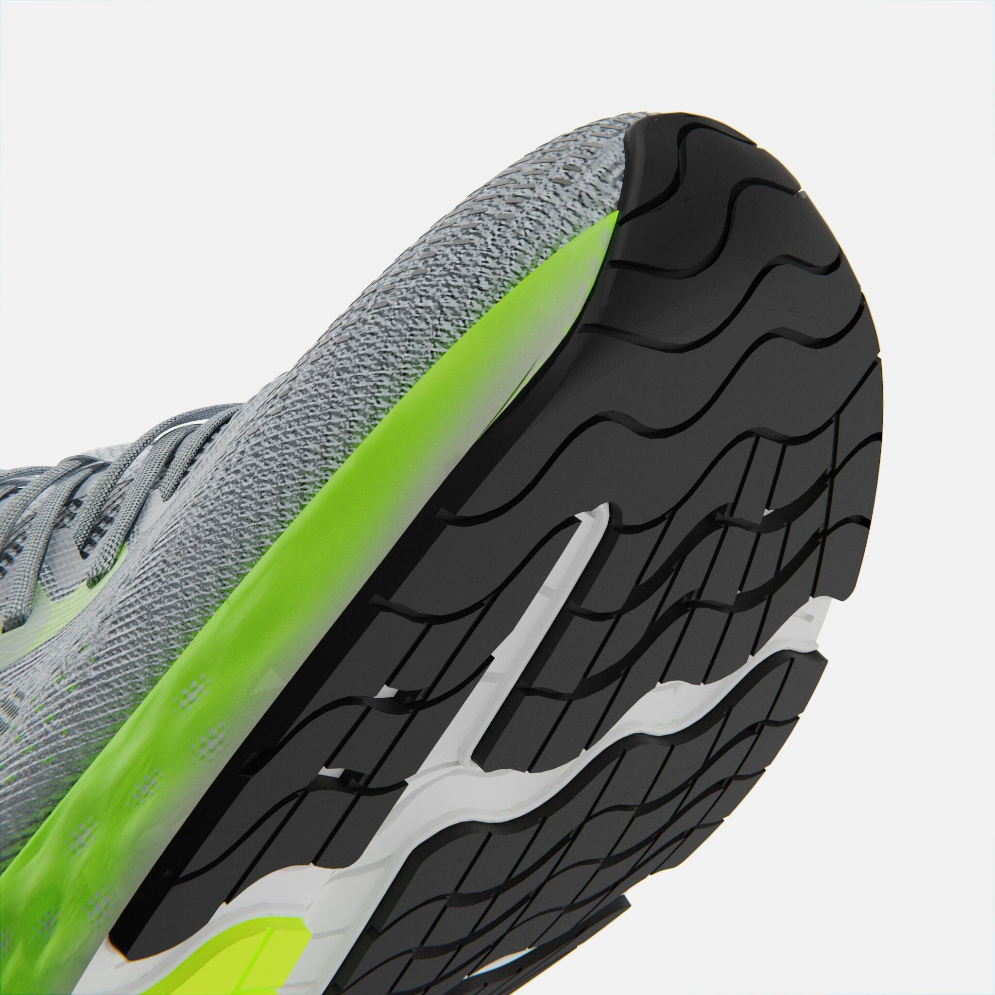 Zapatillas running Hombre - KIPRUN KS900 Light gris amarillo 4/9