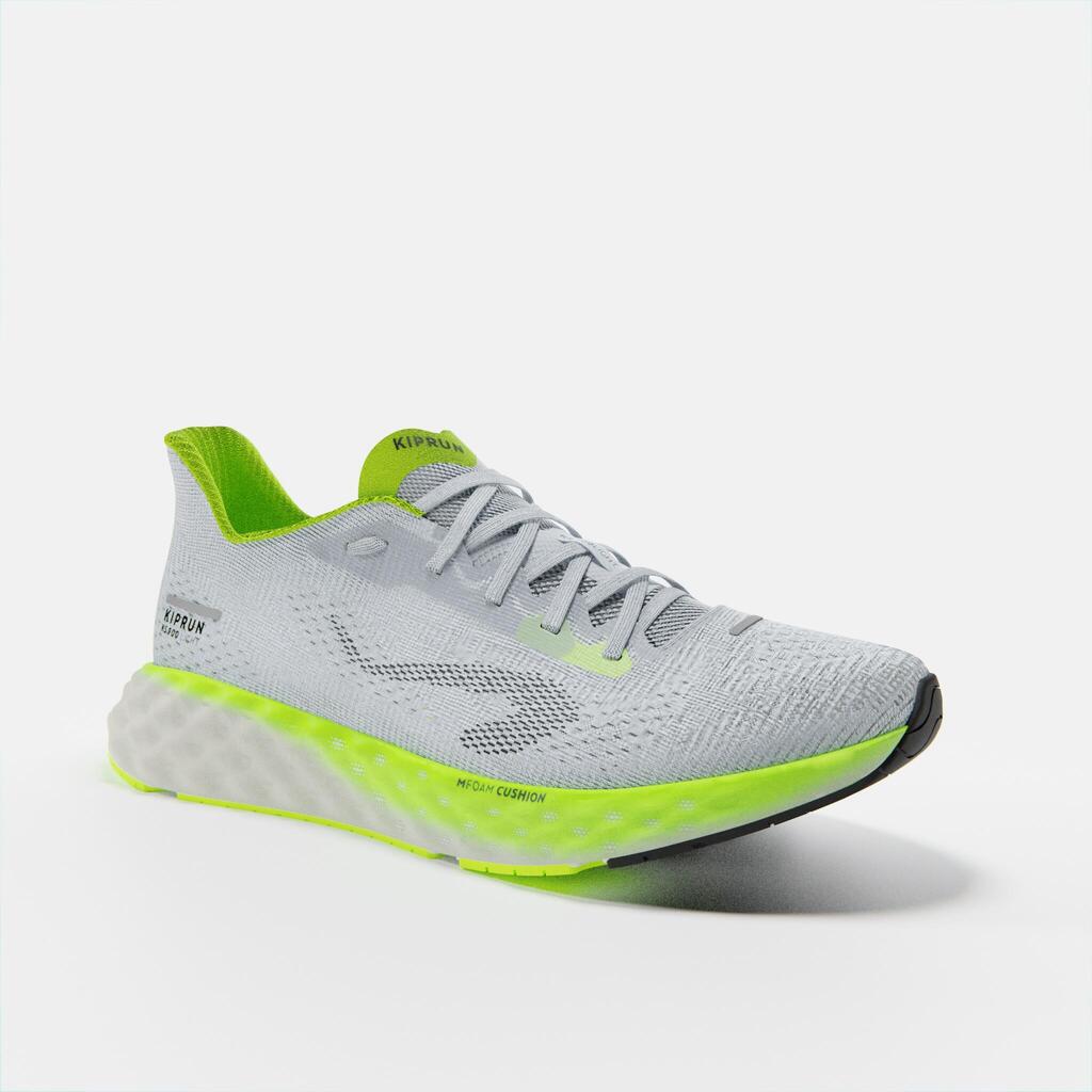 Calzado running Hombre - KIPRUN KS900 Light gris amarillo