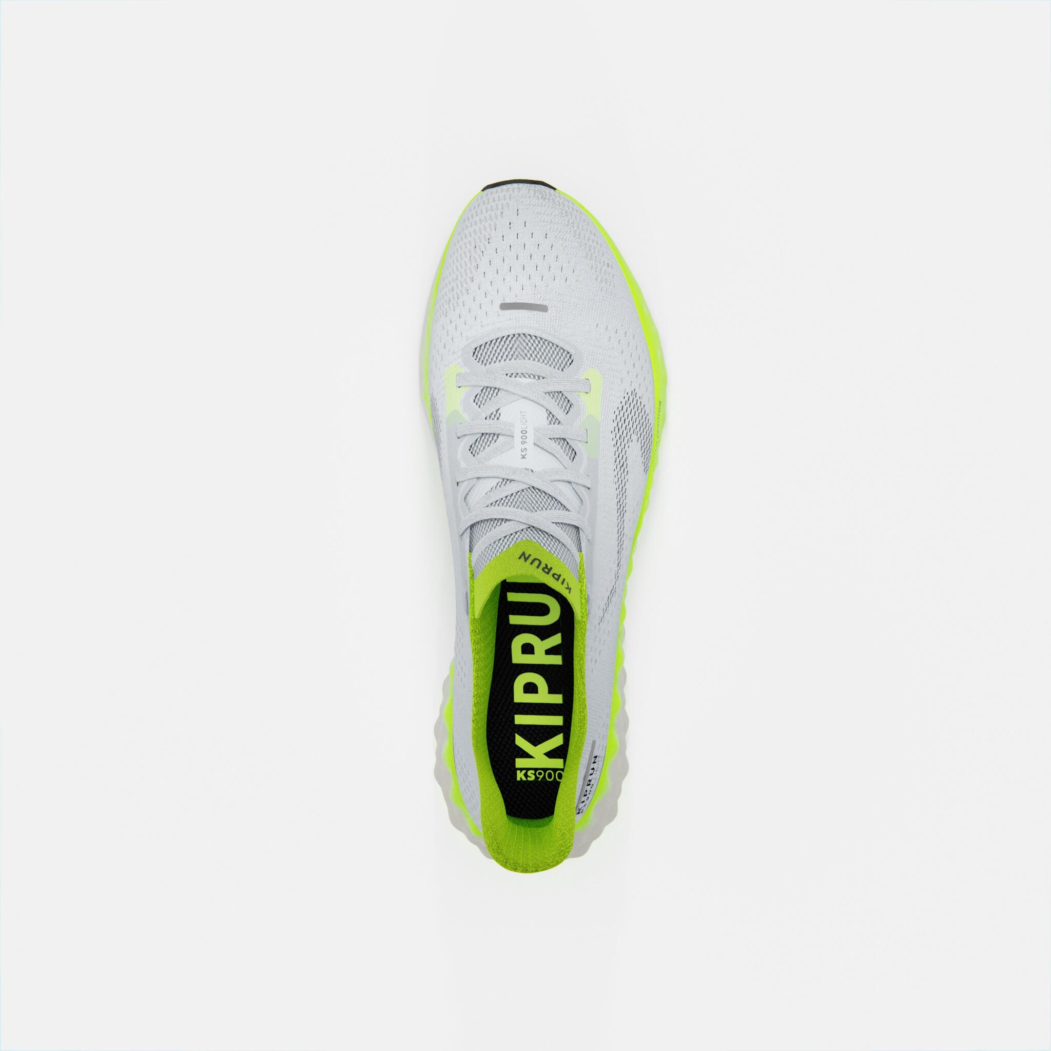 Zapatillas running Hombre - KIPRUN KS900 Light gris amarillo 9/9