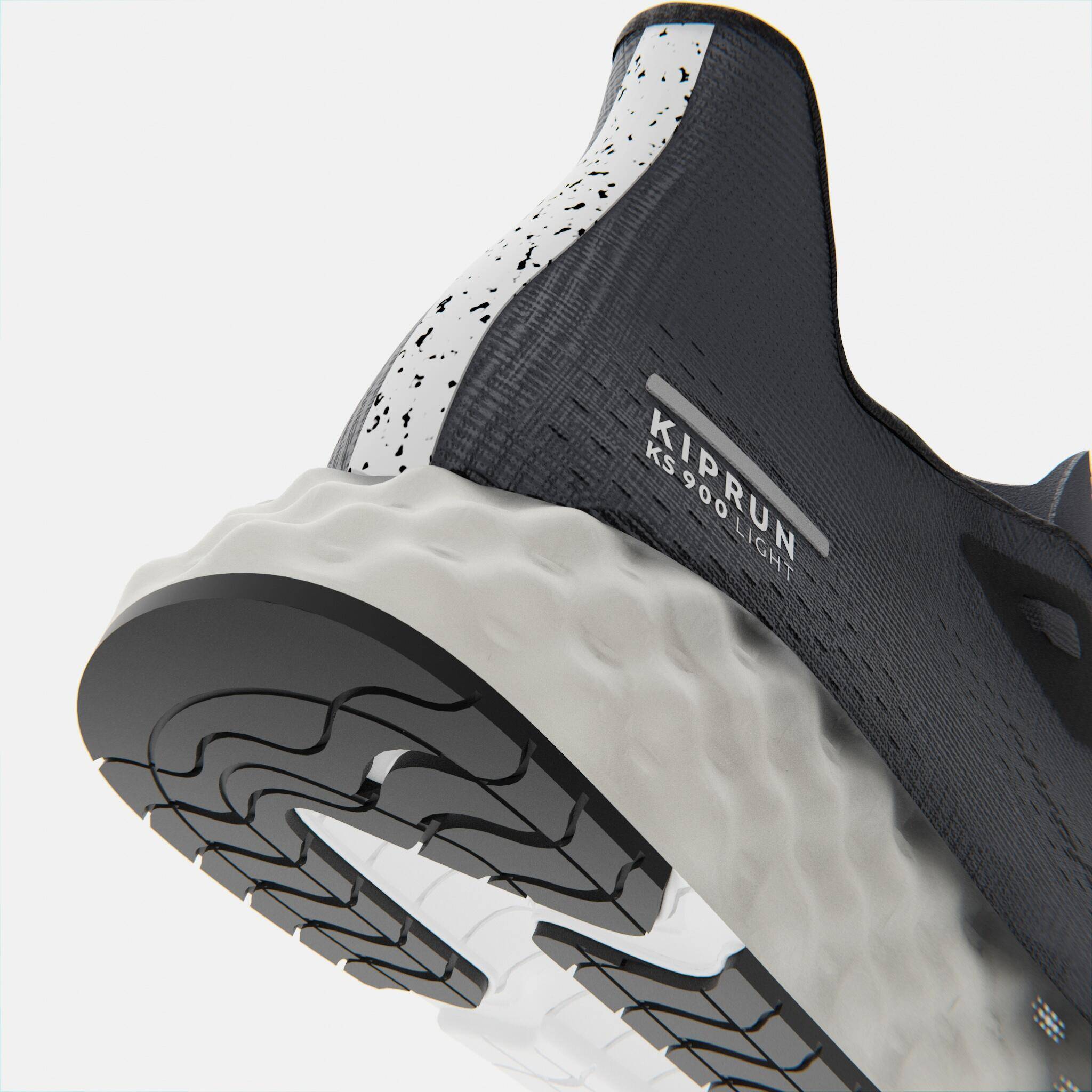 Men's Breathable Mesh Running Shoes KS900 Light - Black  -  5