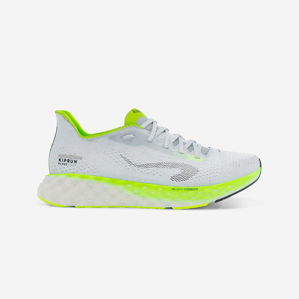 ZAPATILLAS RUNNING HOMBRE KIPRUN KS900 LIGHT GRIS AMARILLO