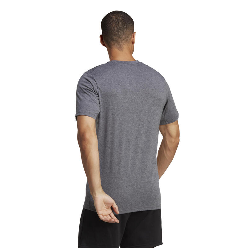 Camiseta Fitness Cardio Adidas Hombre Gris