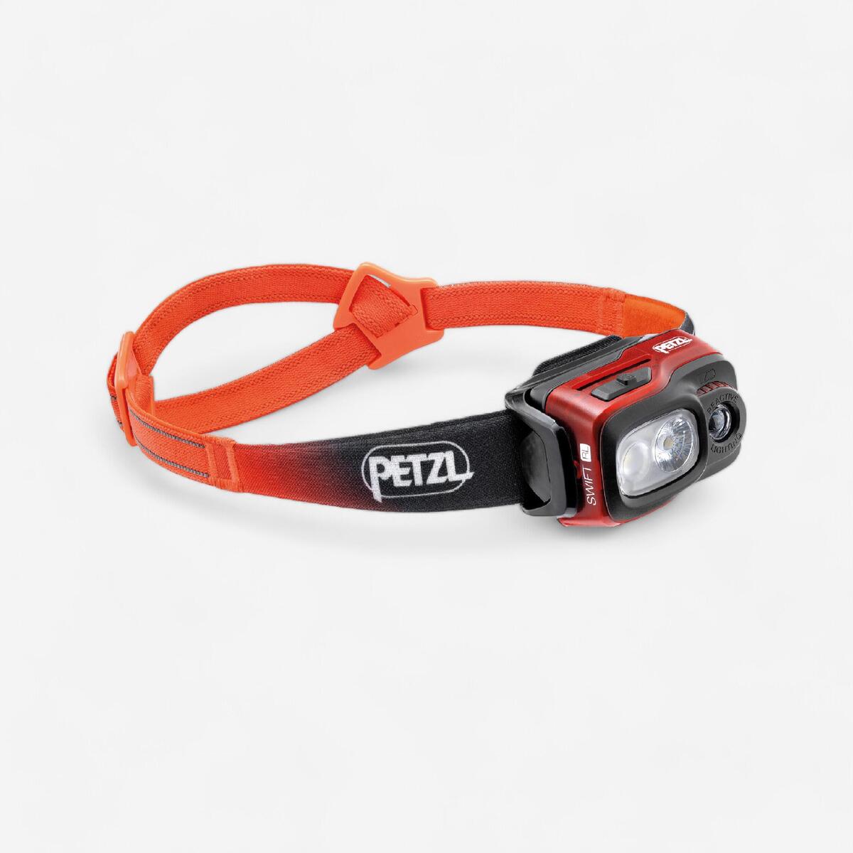 Lampe frontale de montagne PETZL SWIFT RL USBC1100 lumens rouge