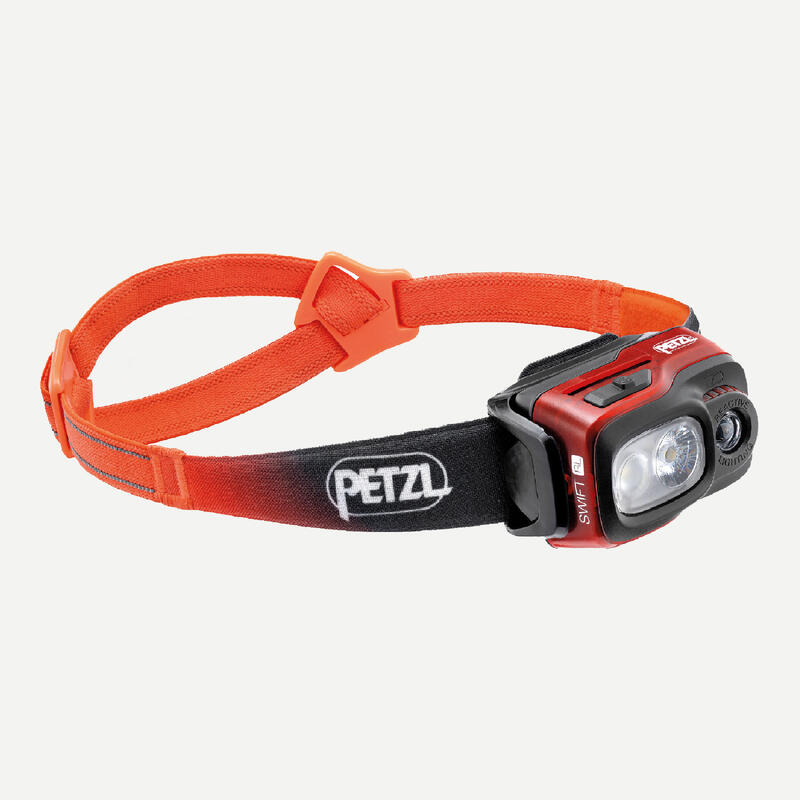 Lanterna Frontal de Montanha PETZL SWIFT RL USBC1100 lumens vermelho