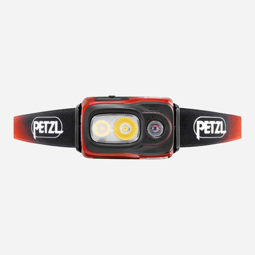 Stirnlampe 1100 lumen Bergwandern - Petzl Swift RL USBC rot
