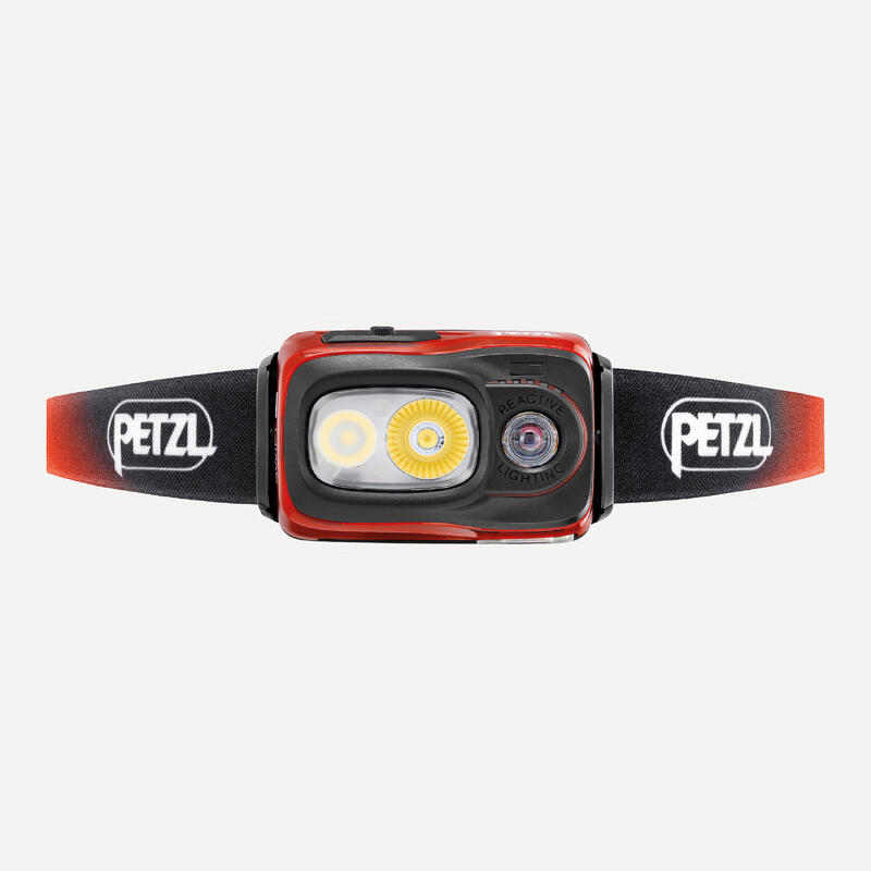 Lampe frontale de montagne PETZL SWIFT RL USBC1100 lumens rouge