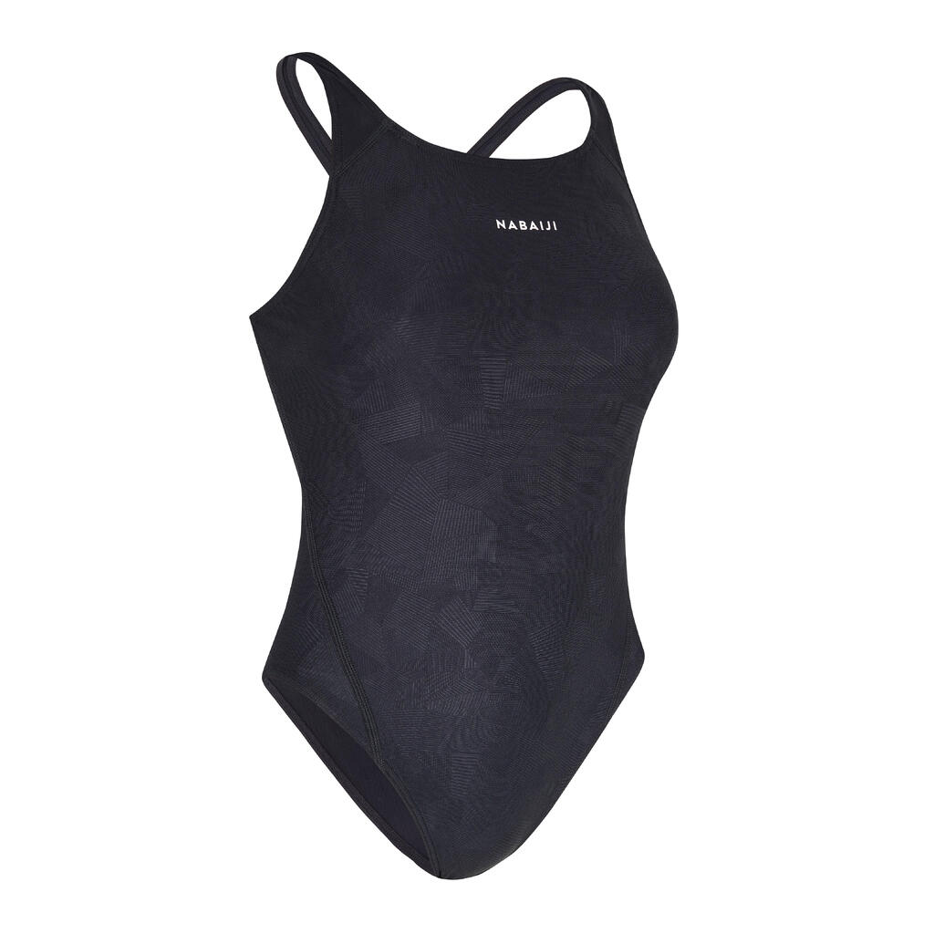 MAILLOT DE BAIN 1P KAMYLEON 500 GEO BLEU