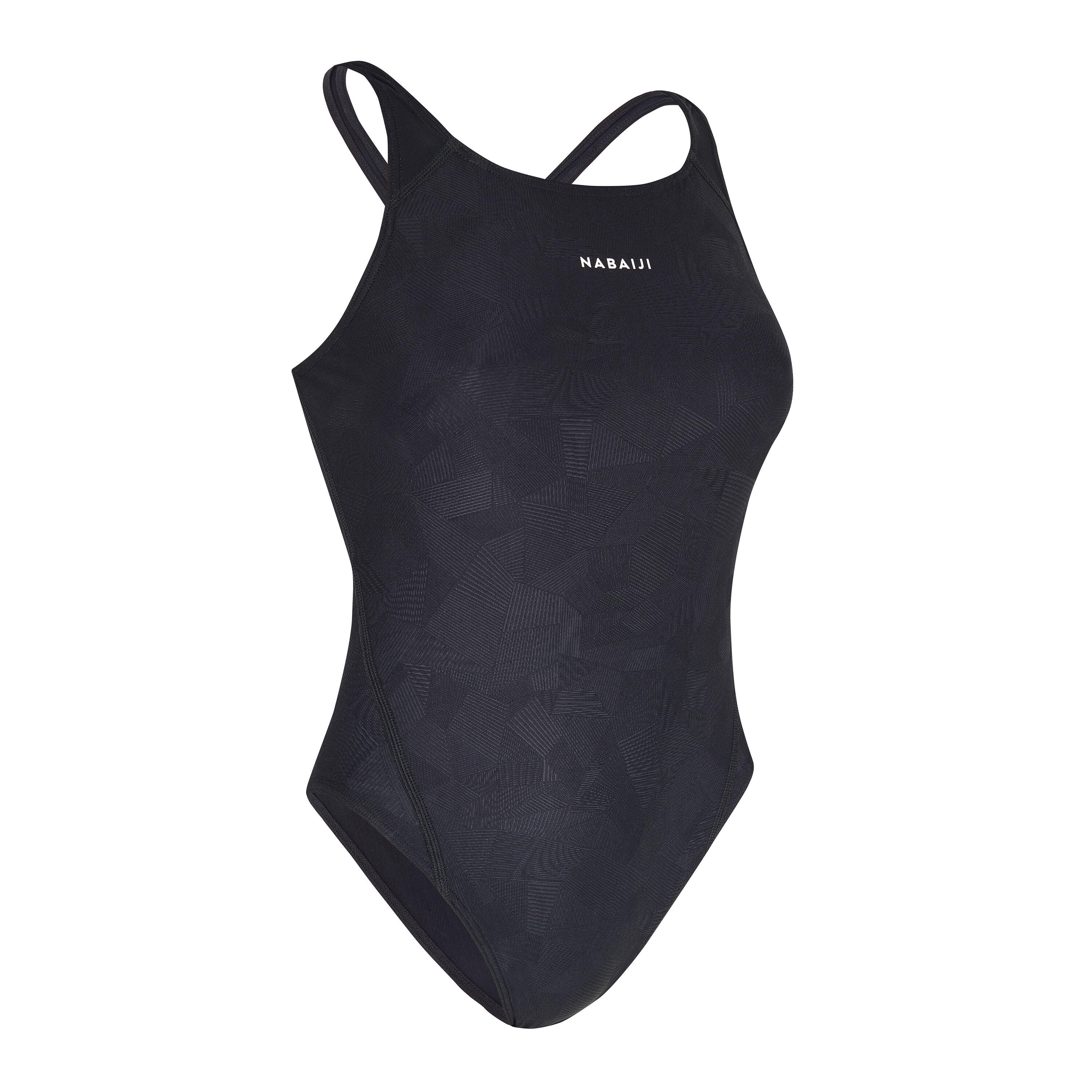 SWIMSUIT 1P KAMYLEON 500 GEOL BLACK 4/4