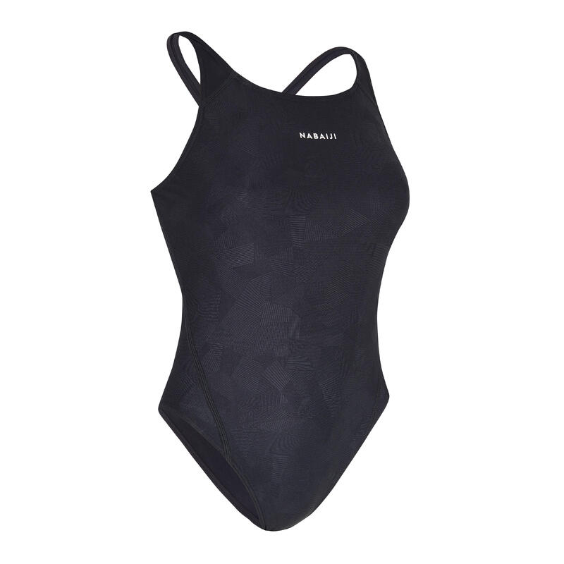 SWIMSUIT 1P KAMYLEON 500 GEOL BLACK