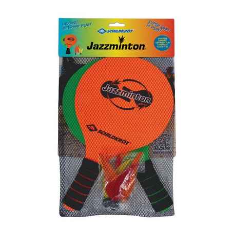 Dviejų rakečių ir plunksniukų rinkinys „Jazzminton V2“