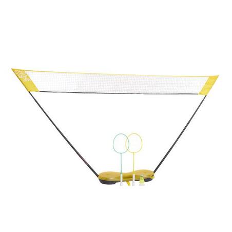 Badmintonnät för utomhusbruk - EASY SET 3 M - gul 
