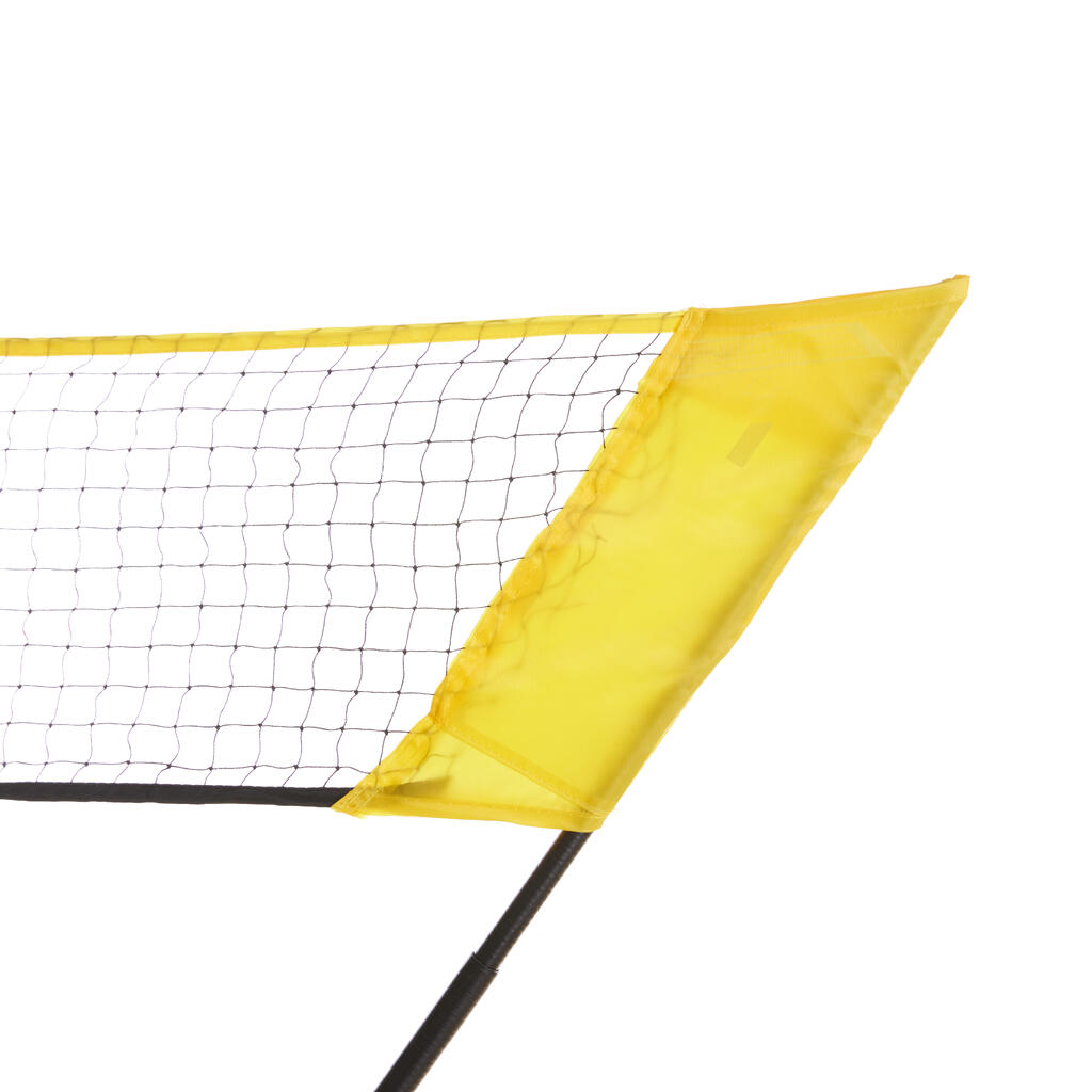 Lauko badmintono tinklo rinkinys „Easy SET“, 3 m, geltonos spalvos