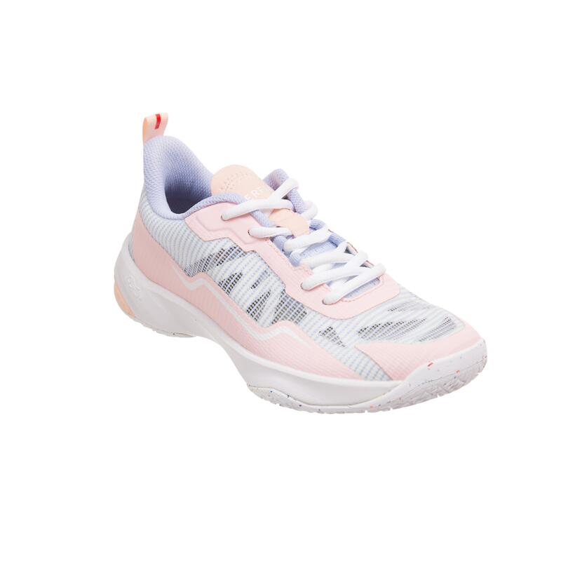  青少年羽球鞋 BS 560 LITE - - 粉紅色／灰藍色