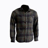 Checked Full Sleeve Light Flannel Shirt Dark Green - Travel 500