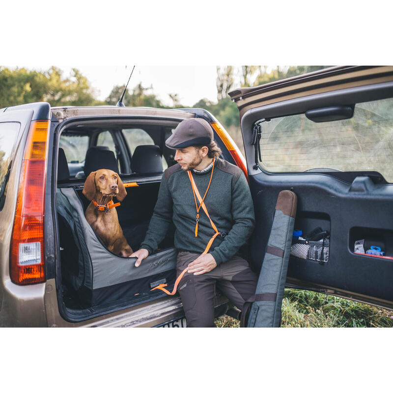 Laisse 3 positions pour chien orange.