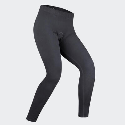 Pantaloni termici sci bambino 500 SEAMLESS neri
