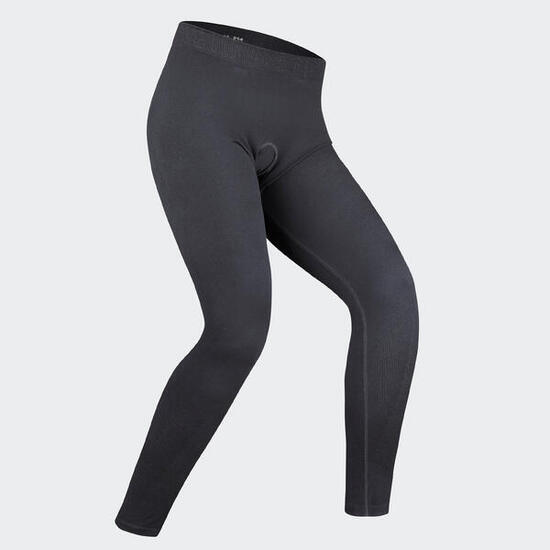 Sous-vêtement pantalon thermique de ski enfant, BL 500 Seamless gris