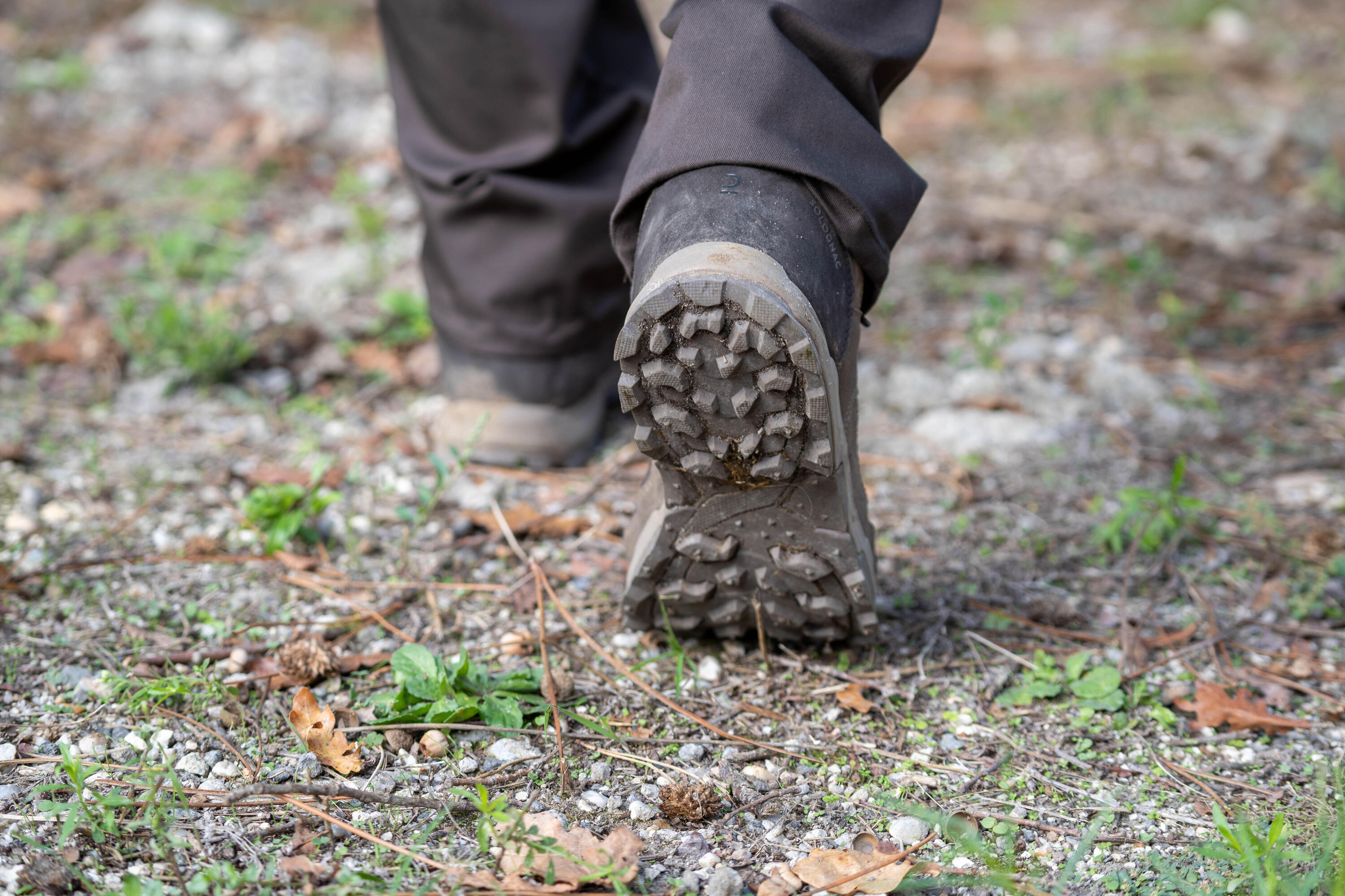 Jagdstiefel Sporthunt 500 leicht strapazierfähig beige  8/11