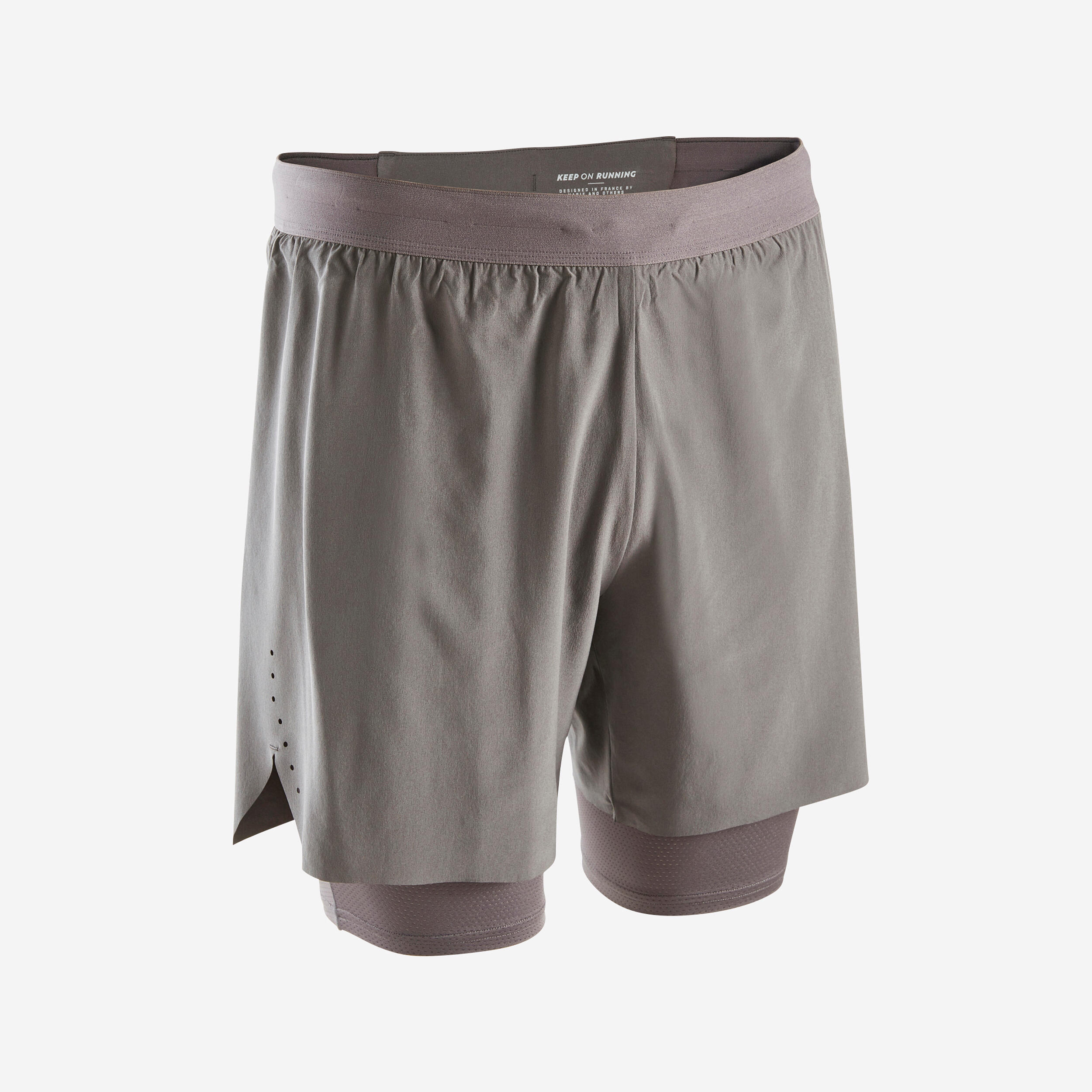 Gray running shorts deals