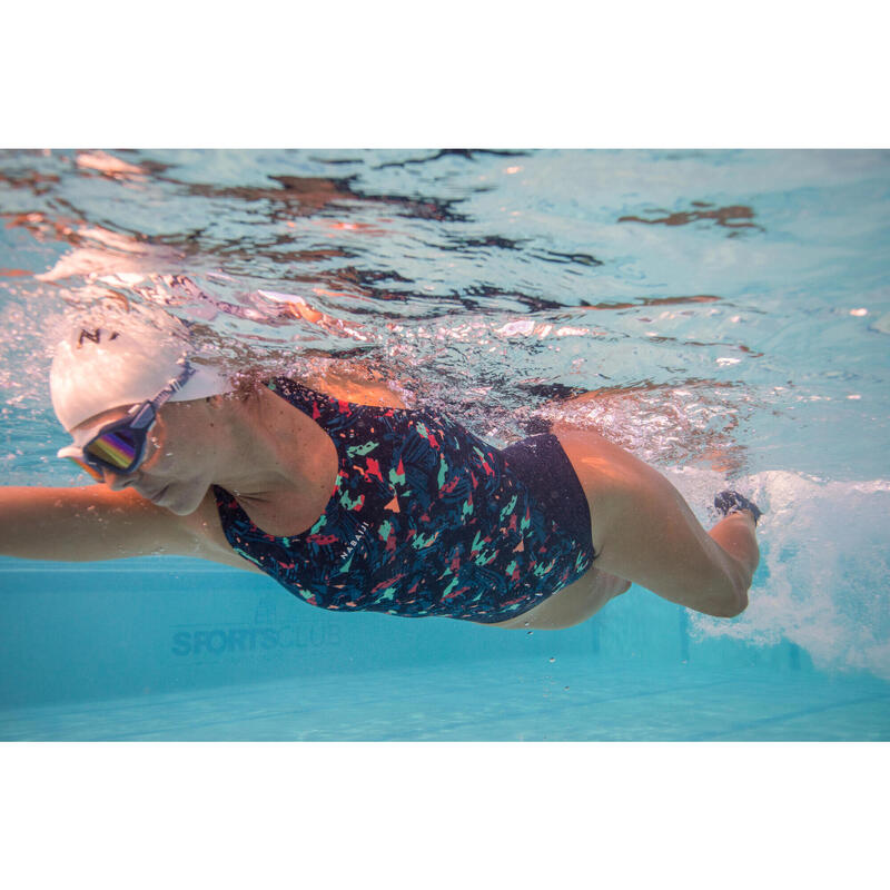 Maillot de Bain de Natation une pièce femme Kamiye Form Bleu