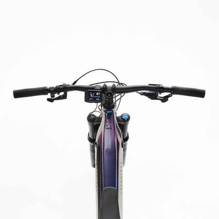 Elektrinis turistinis kalnų dviratis „E-EXPL 700“, 29 col., 630 Wh, violetinis