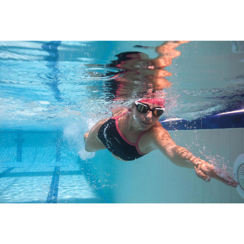 Maillot de bain de natation une pièce femme kamyli geol noir