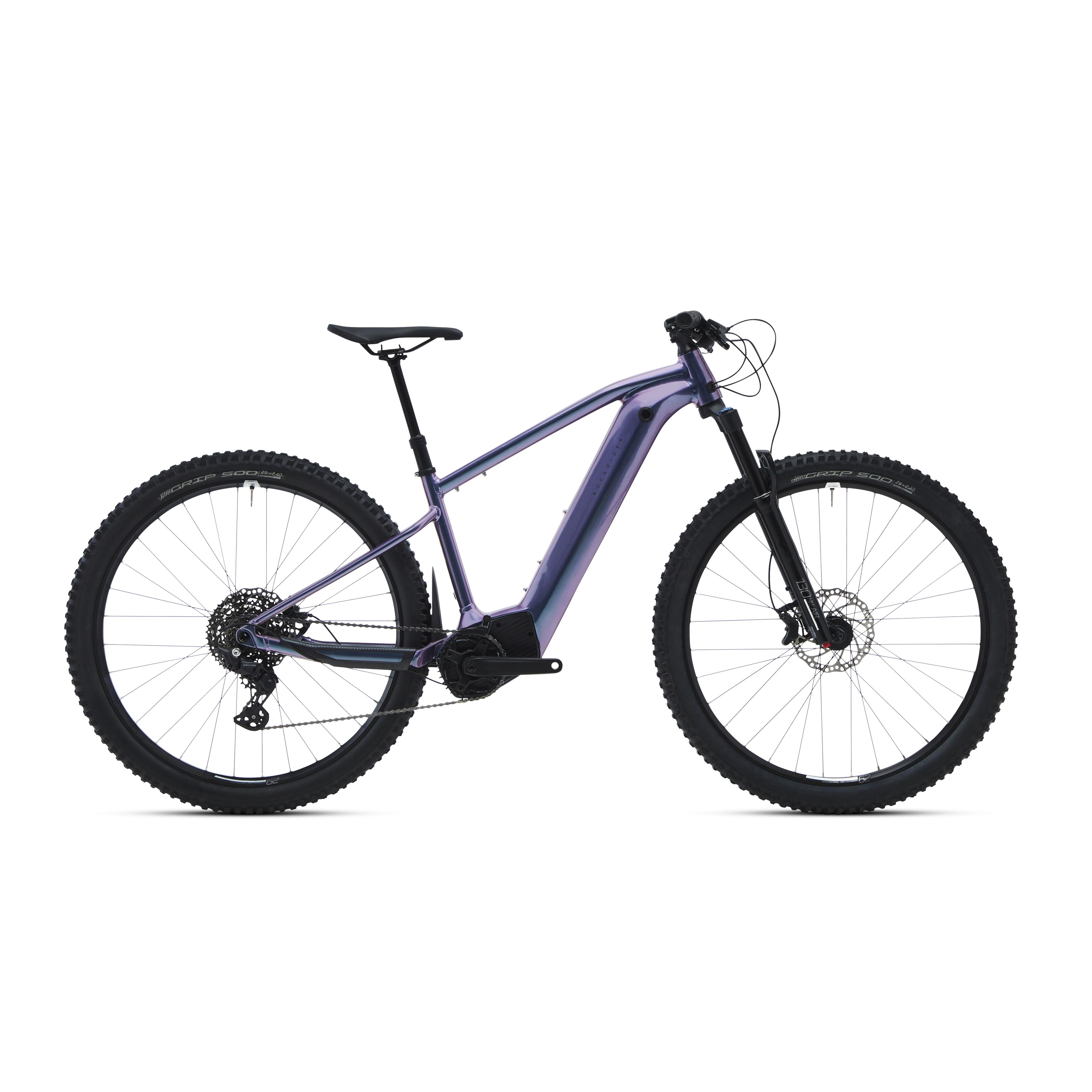 Decathlon UK Rockrider 29" 630 Wh Electric Touring Mountain Bike E-expl 700 - Iridescent Purple | FREE Click & Collect at Stores and Asda. 365 Days return available.