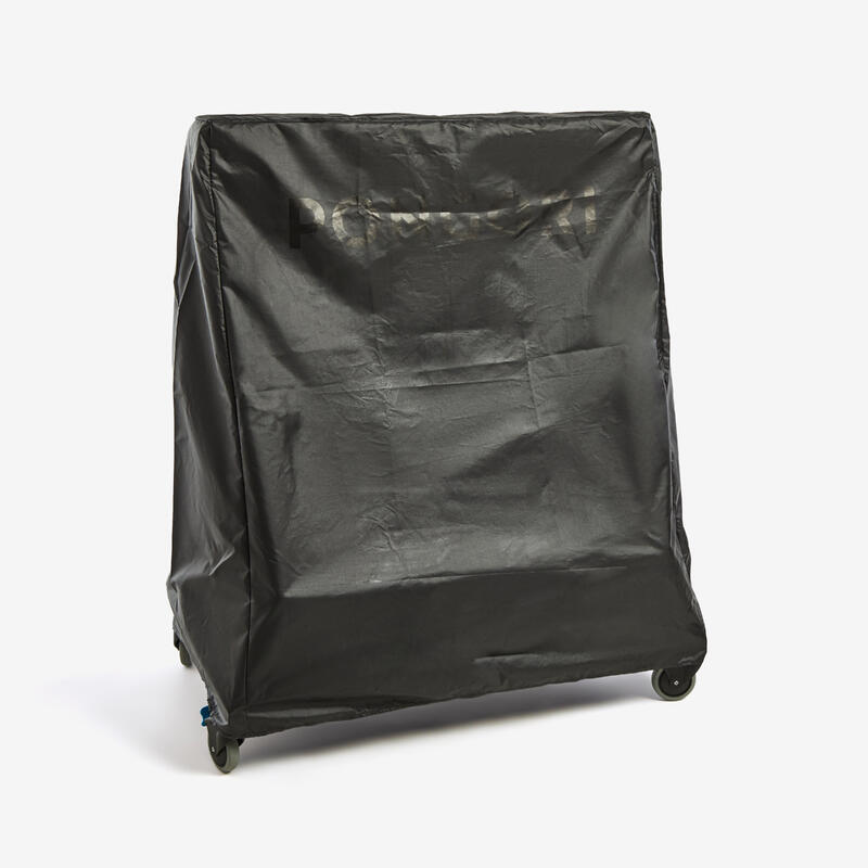 Table Tennis Table Cover for Medium Outdoor Folded Tables Black