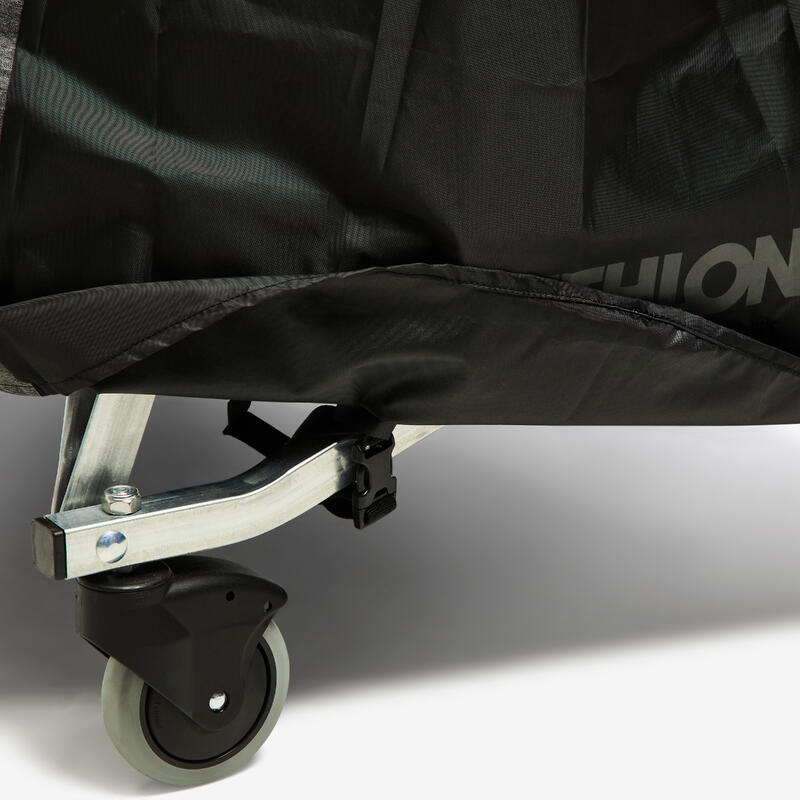 Table Tennis Table Cover for Medium Outdoor Folded Tables Black