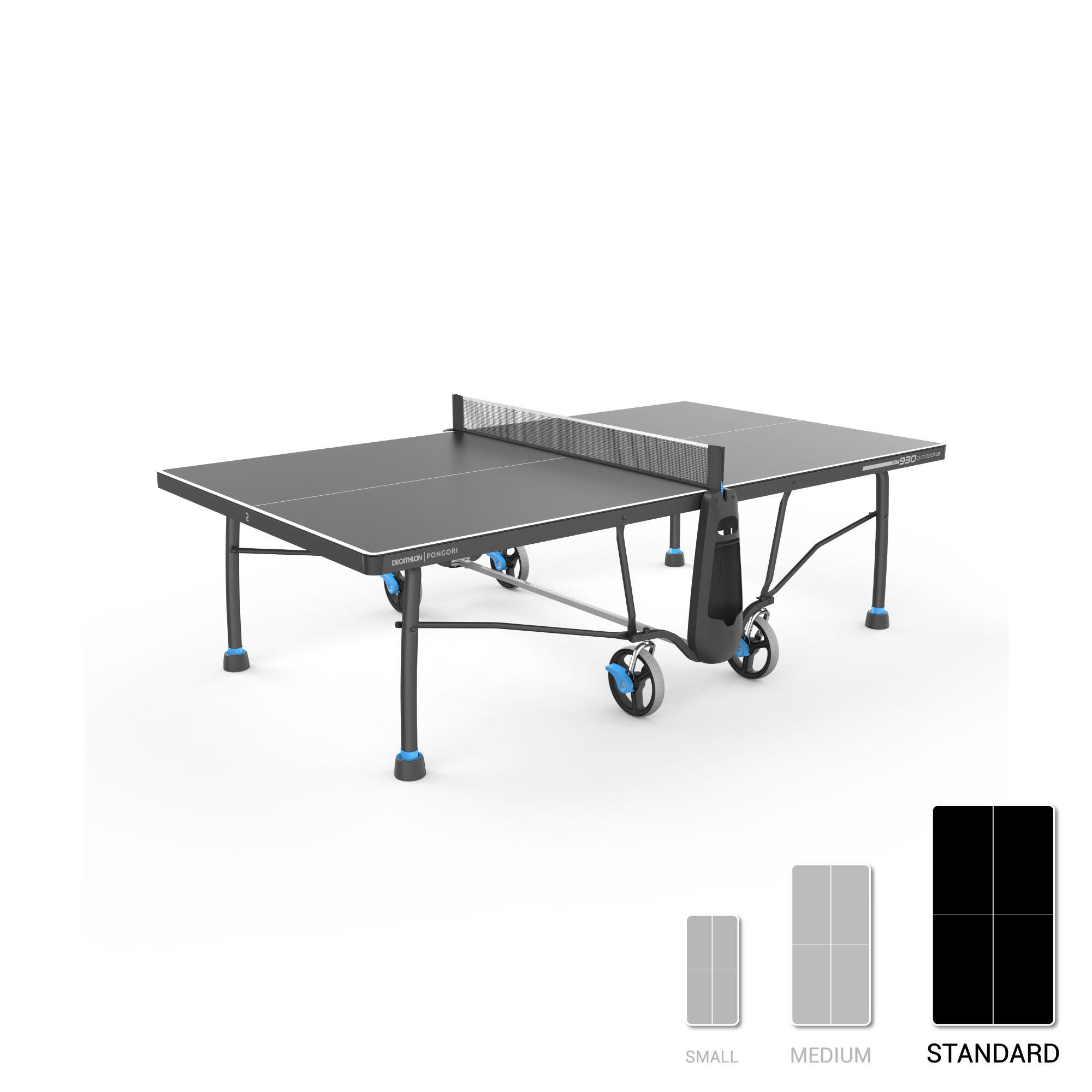 Outdoor Table Tennis Table PPT 930.2 With Cover - Black 5/16