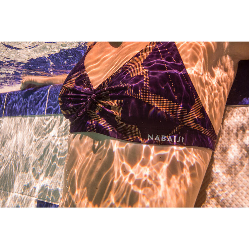 Bustieră de baie înot ultra-rezistentă la clor Jana Ice Mov Damă