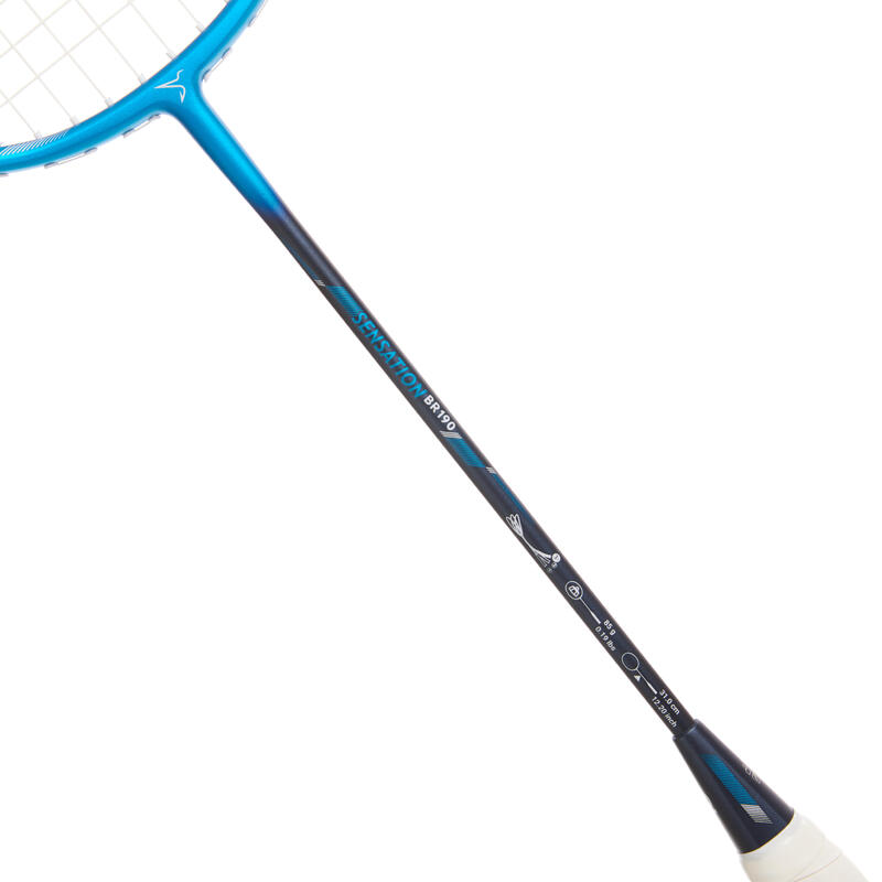 ADULT BADMINTON RACKET BR SENSATION 190 AQUA BLUE