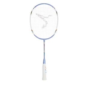 Kids Badminton Racket 77g Light Weight Isometric Frame White/Blue