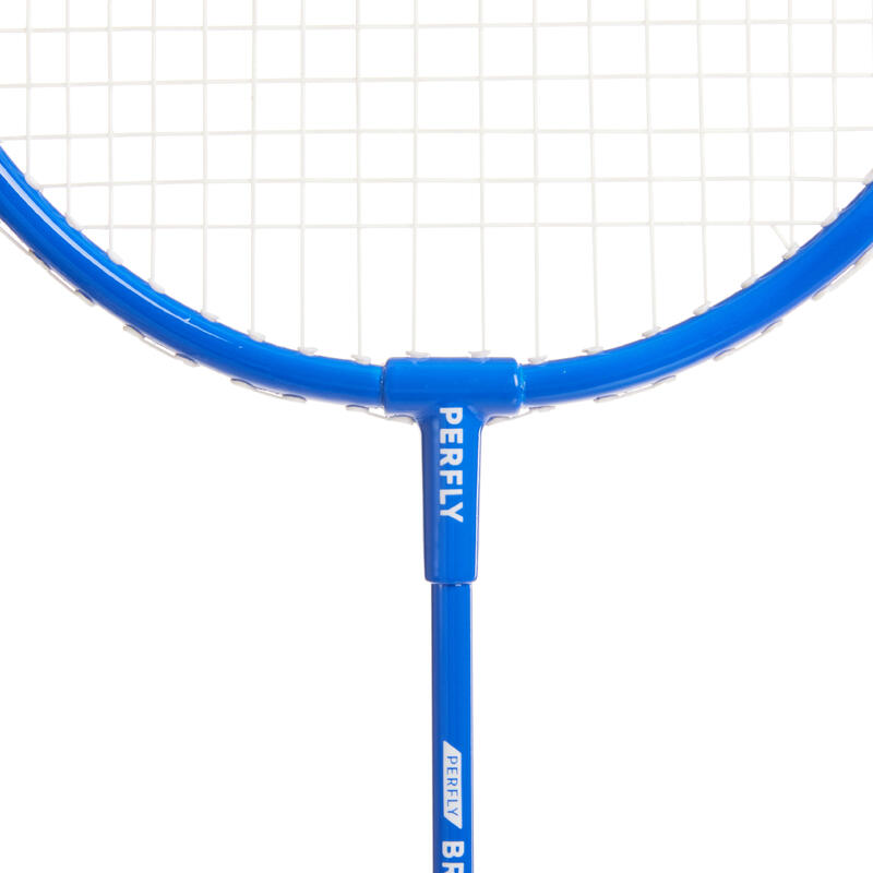 Badmintonracket voor kinderen BR100 aluminium blauw rood 90 g
