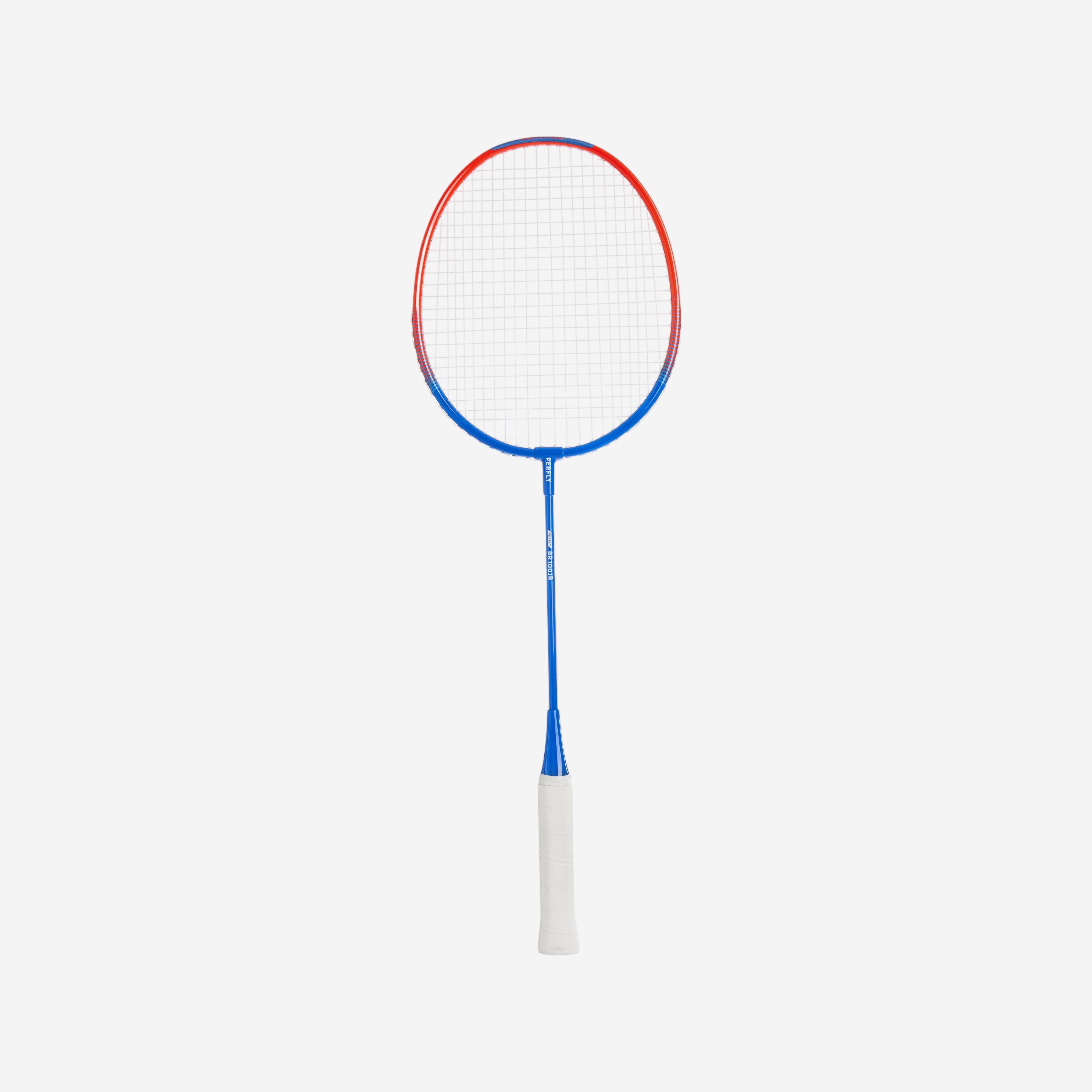 PERFLY Detská bedmintonová raketa BR100 hliníková 90 g modro-červená
