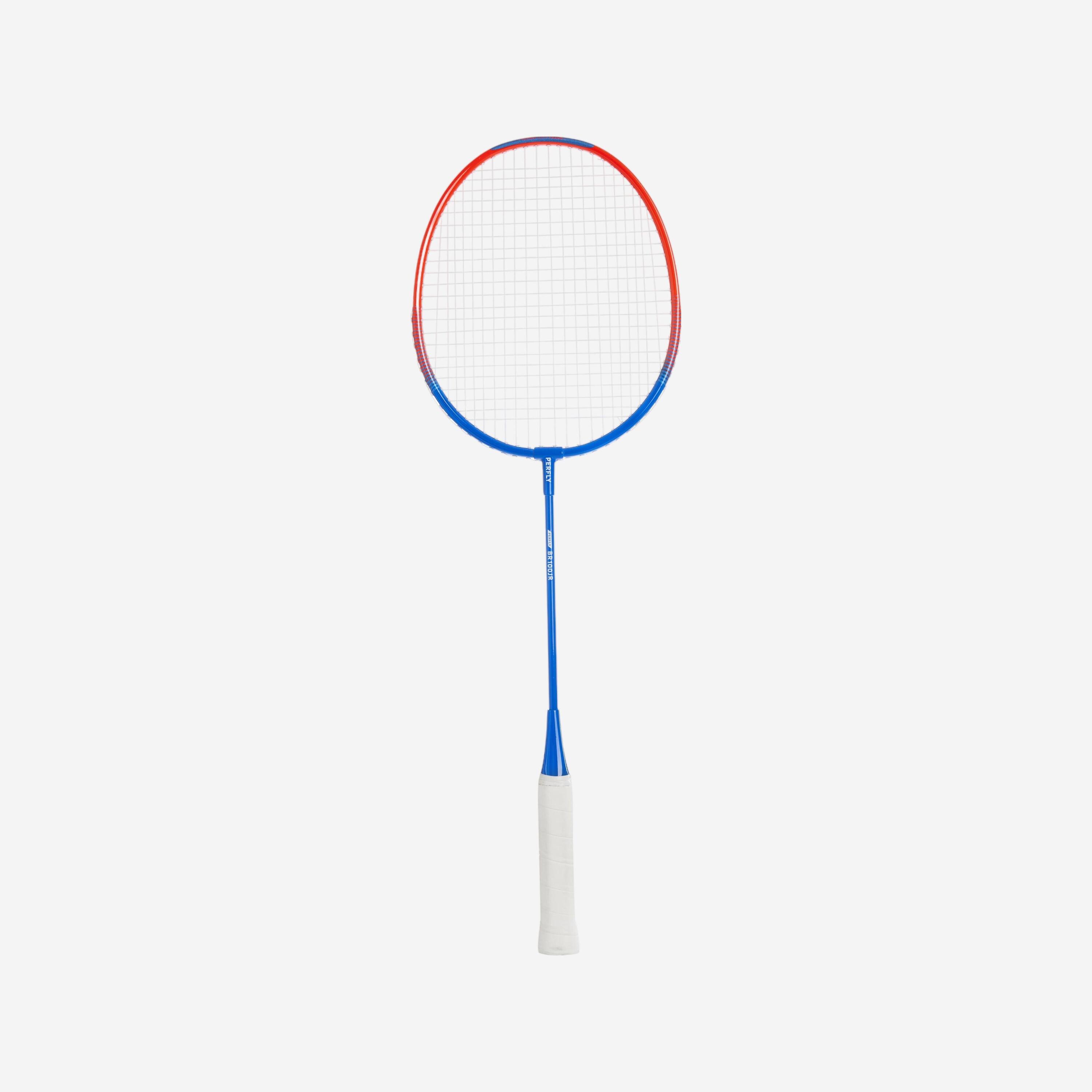 PERFLY Badmintonracket voor kinderen BR100 aluminium blauw rood 90 g