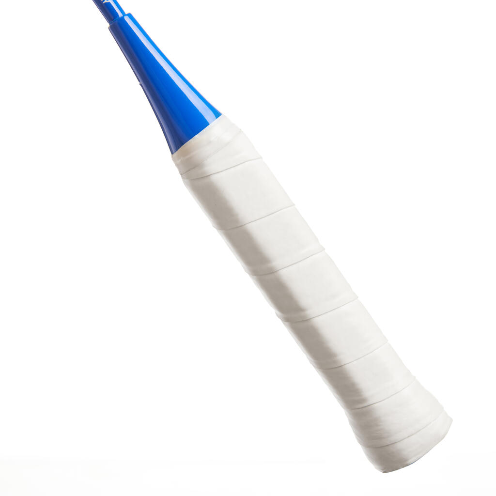 Detská bedmintonová raketa BR100 hliníková 90 g modro-červená