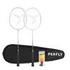 ADULT BADMINTON RACKET BR 560 SET LITE WHITE BLUE GREY IN