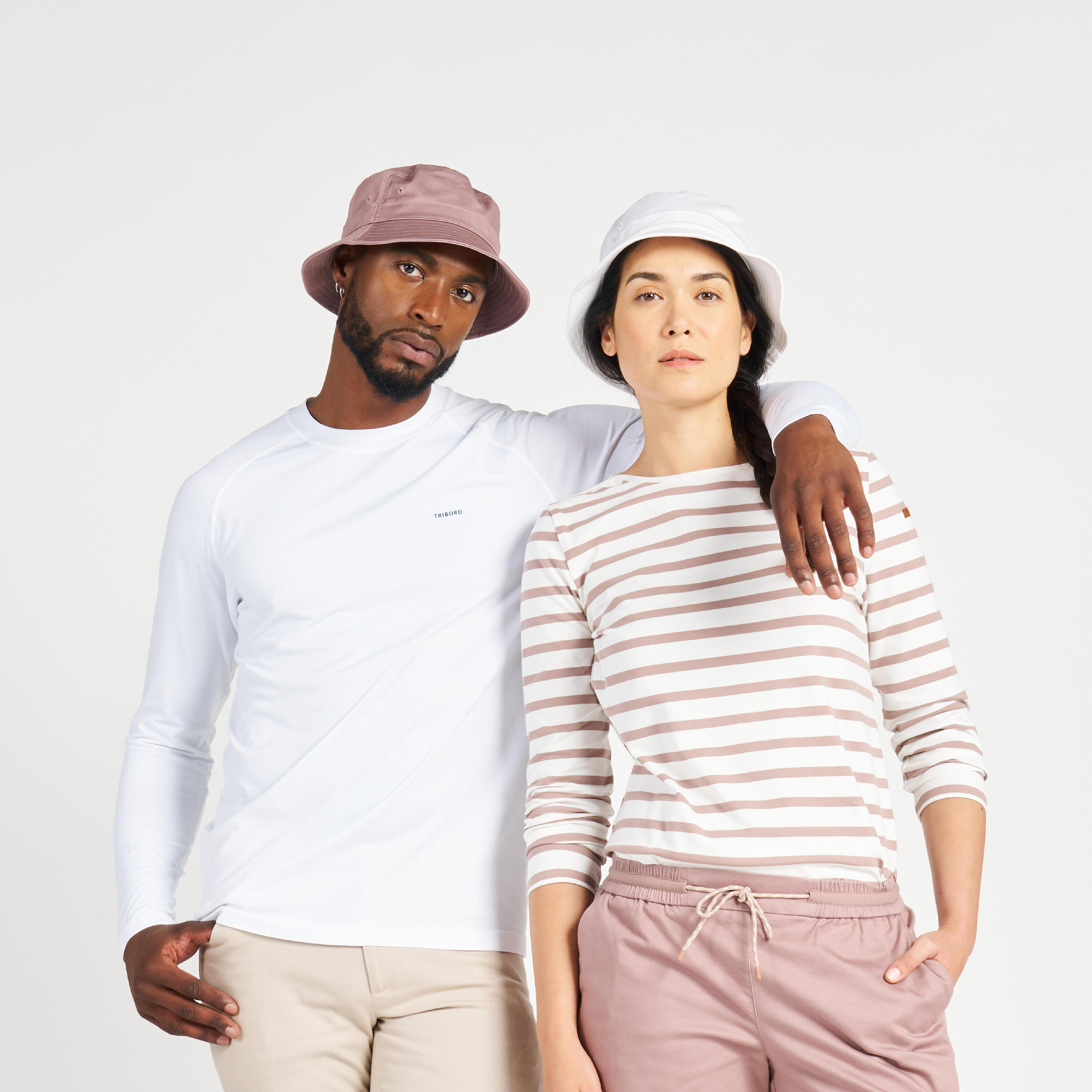 Maglia vela donna SAILING 100 marinara beige 9/9