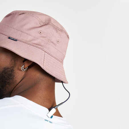 Adult Bucket Hat Sailing 100 cotton Pink taupe