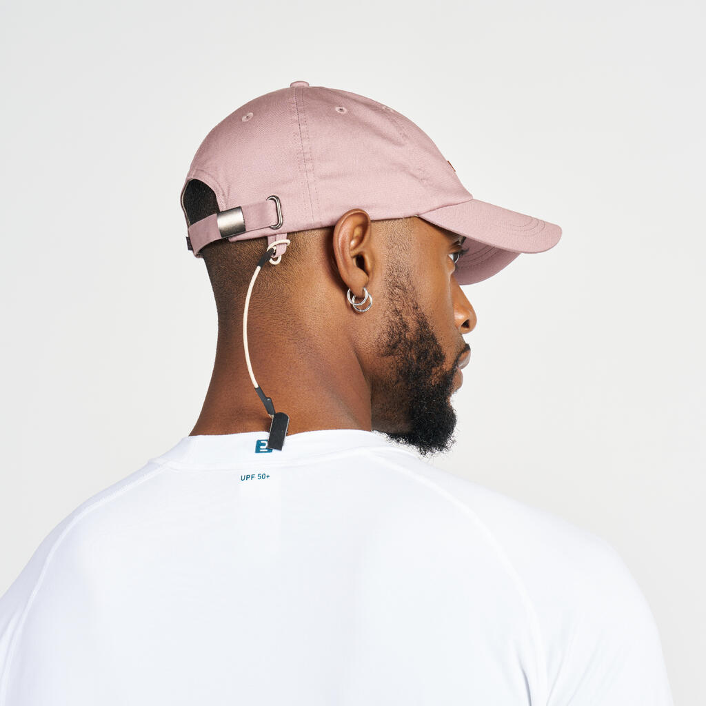 Suaugusiųjų buriavimo kepuraitė „100“, rožinės, rusvai pilkos spalvos