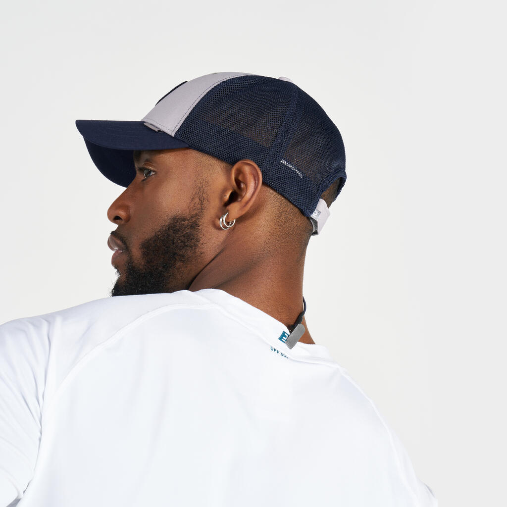 Adults’ Boat Cap Sailing 500 Grey blue