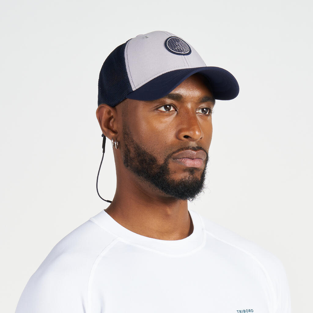 Casquette bateau Sailing 500 adulte voile Gris bleu