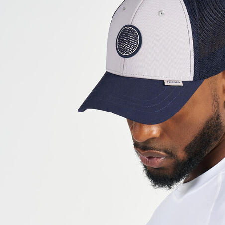 Кепка 500 для вітрильного спорту синя/сіра