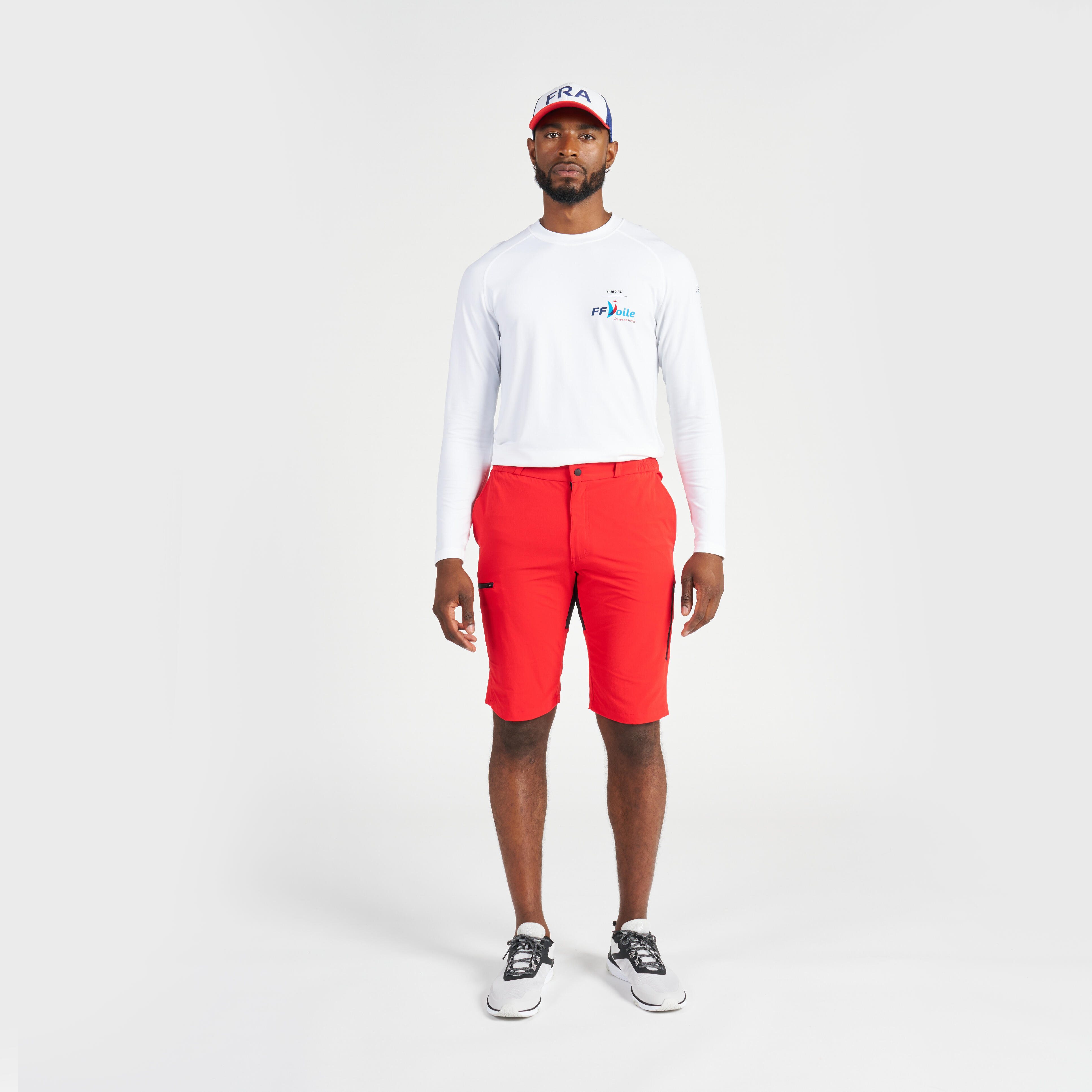 Men s Sailing 500 sailing shorts light grey TRIBORD Decathlon