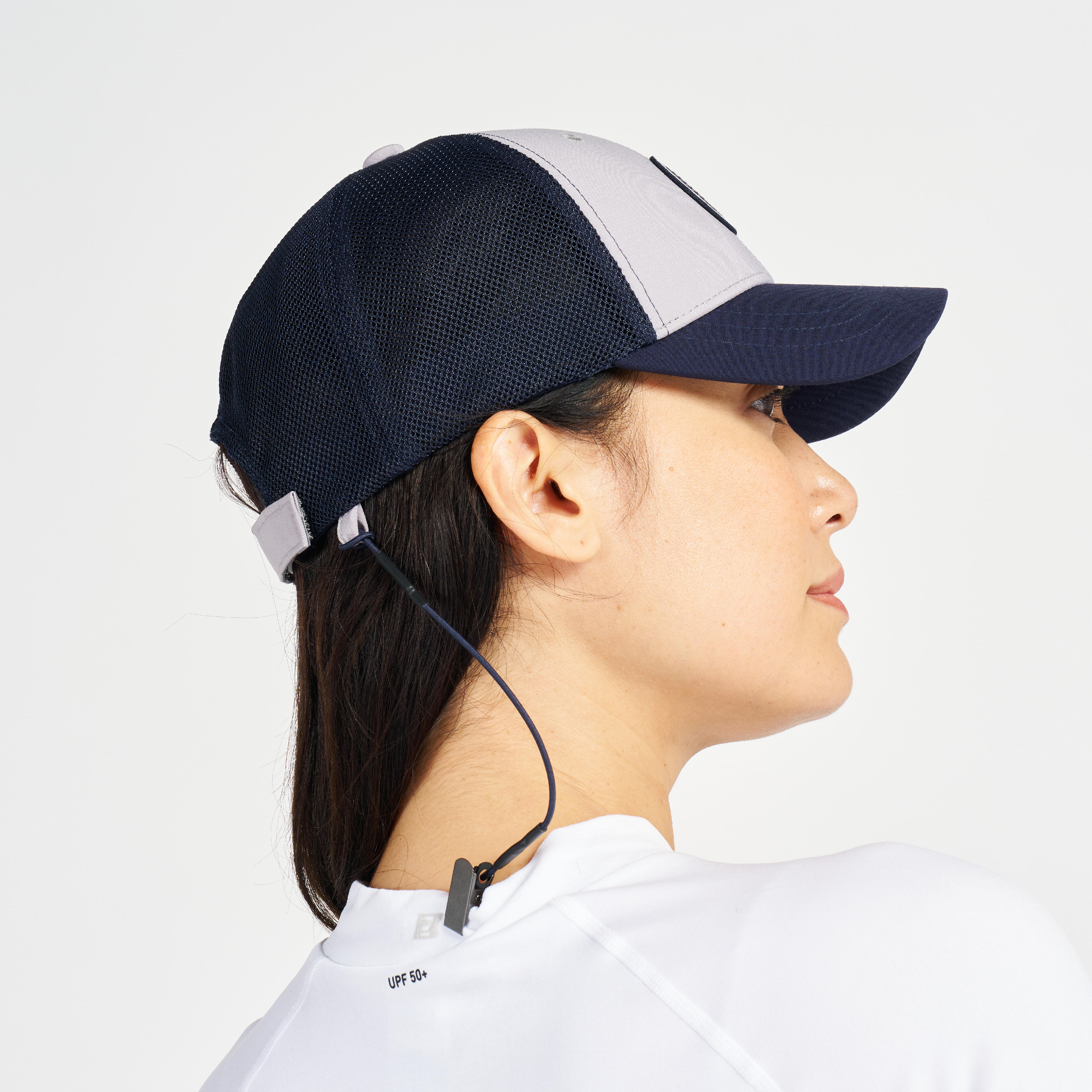 Adults Boat Cap Sailing 500 Grey blue