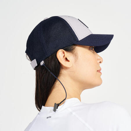 Кепка 500 для вітрильного спорту синя/сіра