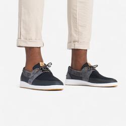 Chaussures bateau homme sailing 100 gris bleu