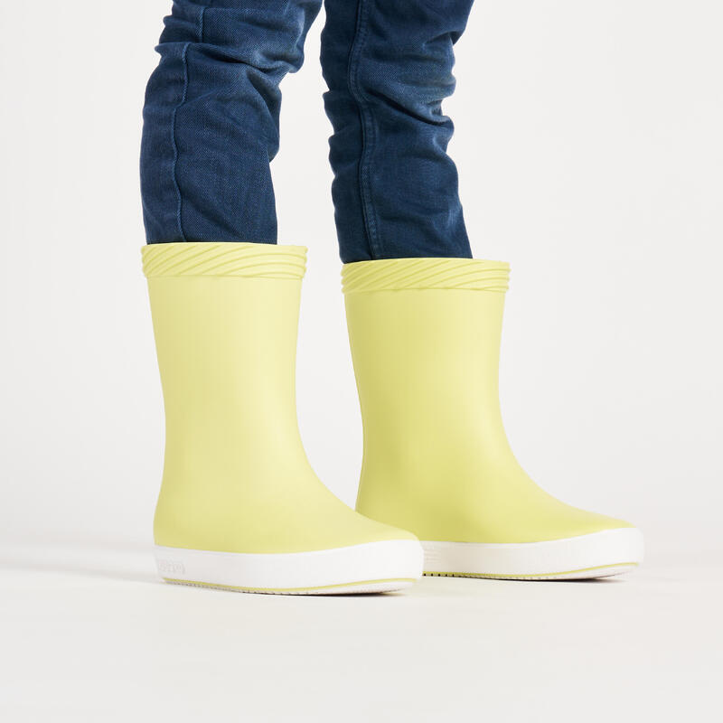 Botte de pluie enfant 100 bleu translucide